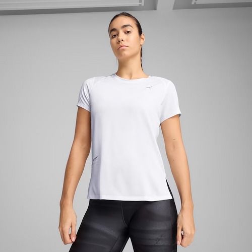 Дамска тениска за бягане Puma Run Graphic Mesh Tee puma white