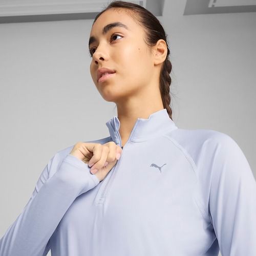 Дамски суитшърт за бягане PUMA Run Velocity Cloudspun 1/4 Zip cool weather/heather