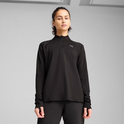 Дамски суитшърт за бягане PUMA Run Velocity Cloudspun 1/4 Zip puma black