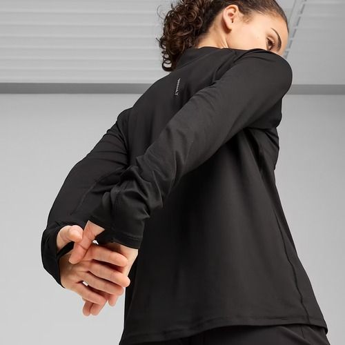 Дамски суитшърт за бягане PUMA Run Velocity Cloudspun 1/4 Zip puma black
