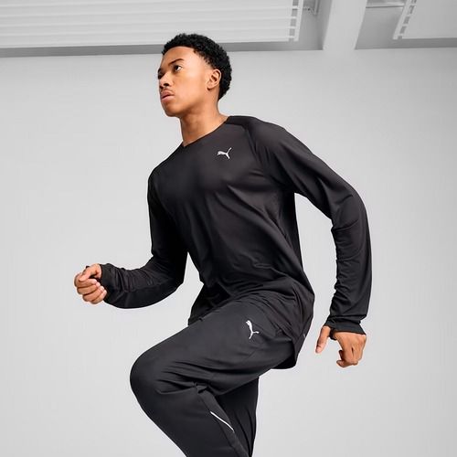 Мъжка блуза с дълъг ръкав за бягане PUMA Run Cloudpun puma black
