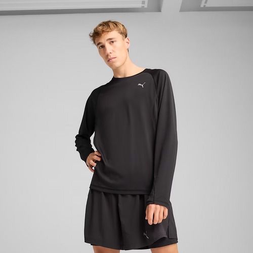 Мъжка блуза с дълъг ръкав за бягане PUMA Run Velocity Poly puma black