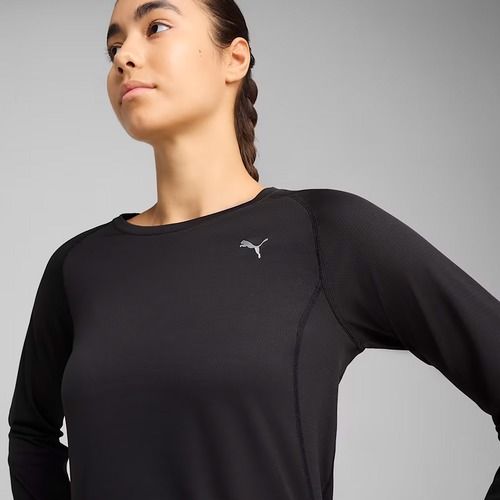 Дамска блуза с дълъг ръкав за бягане PUMA Run Velocity Poly puma black