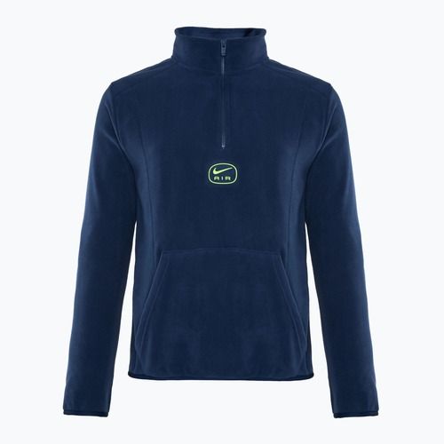 Мъжки Nike Swoosh Air Polar Fleece Half Zip Top midnight navy/ volt