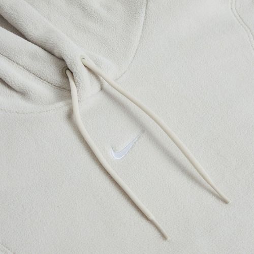 Дамски суитшърт Nike One Therma-FIT светло кафяво/бяло