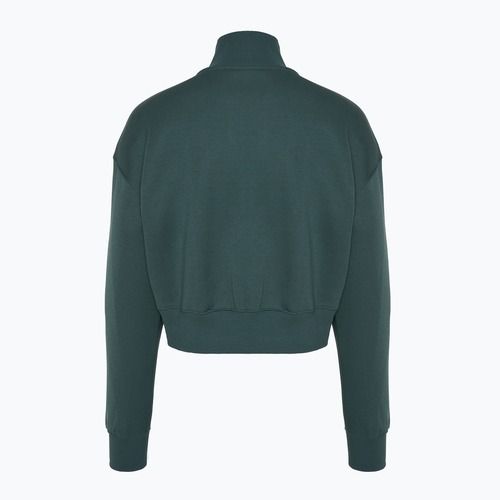 Дамски Nike Sportswear Phoenix Fleece 1/2 Zip Cropped винтидж зелен/сайл суитшърт
