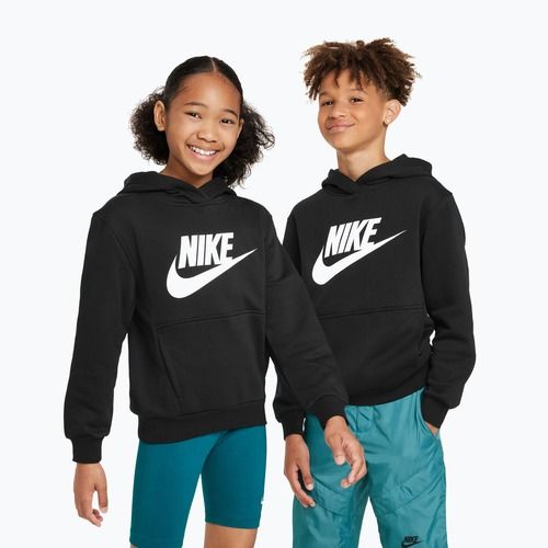 Детски Nike Club Fleece Hoodie черен/бял