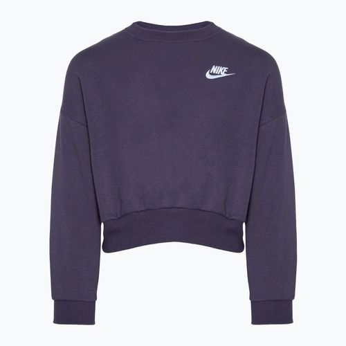 Детски суитшърт Nike Sportswear Club Fleece dark raisin / white