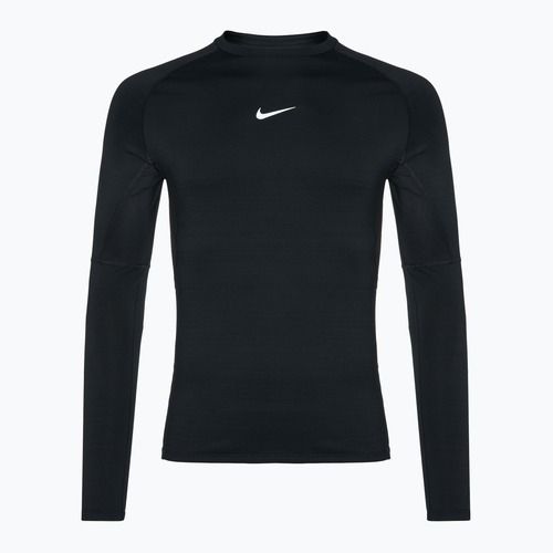Мъжки тренировъчен суитшърт с дълъг ръкав Nike Pro Warm LS черен/бял