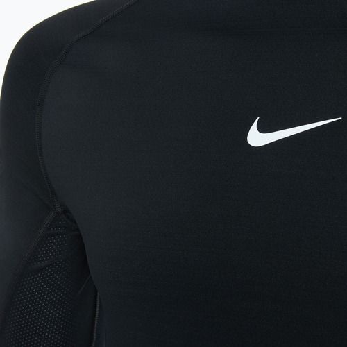 Мъжки тренировъчен суитшърт с дълъг ръкав Nike Pro Warm LS черен/бял