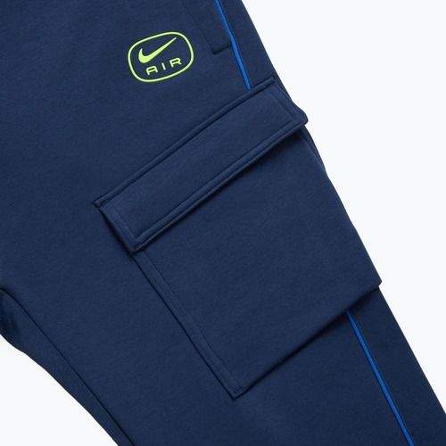 Мъжки панталони Nike Air Fleece Cargo midnight navy/ volt