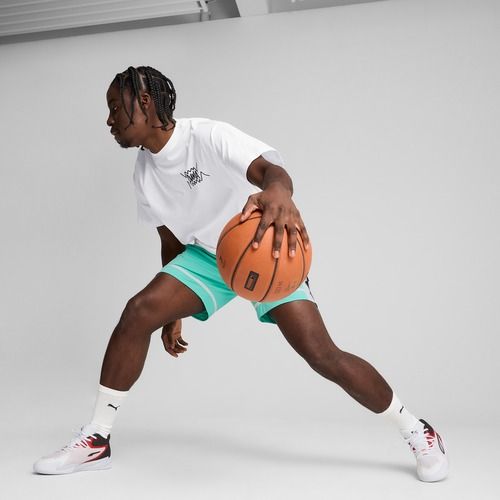 Мъжка баскетболна тениска Puma Jaws Core Tee II puma white