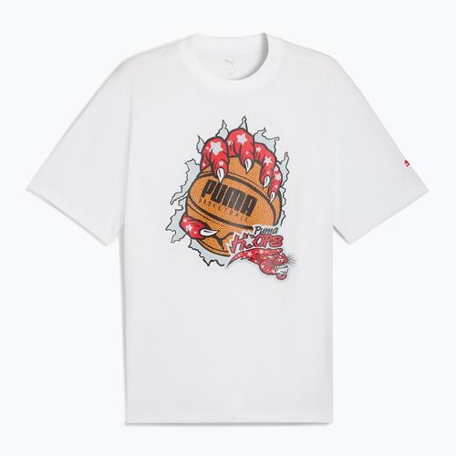 Мъжка баскетболна тениска PUMA Hoopaverse Tee 3 puma white
