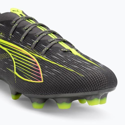 Мъжки футболни обувки PUMA Ultra 5 Ultimate FG matte aged silver/yellow alert/sun struck