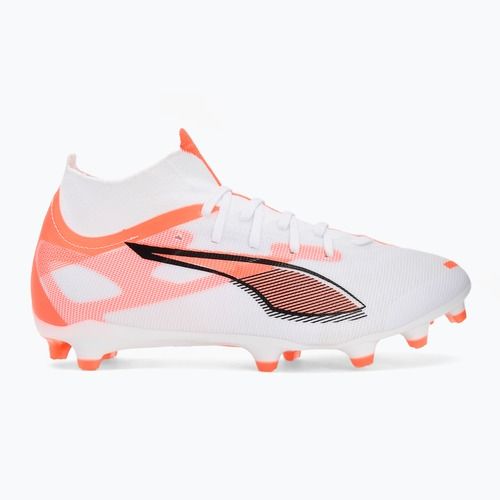 Мъжки футболни обувки PUMA Ultra 5 Match+ FG/AG puma white/puma black/glowing red