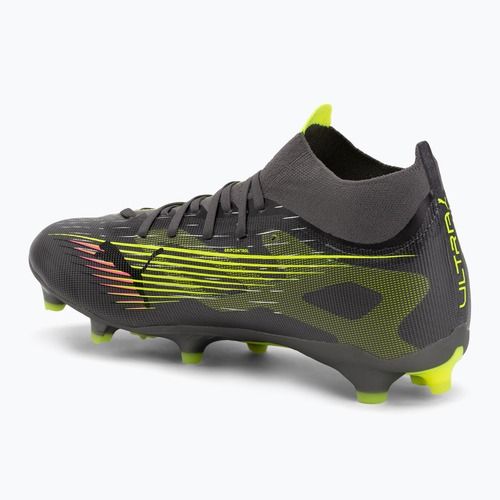 Мъжки футболни обувки PUMA Ultra 5 Match+ FG/AG matte aged silver/yellow alert/puma aged silver