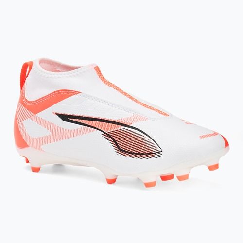Детски футболни обувки PUMA Ultra 5 Match+ LL FG/AG Jr. puma white/puma black/glowing red