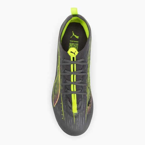 Детски футболни обувки PUMA Ultra 5 Pro FG/AG Jr puma white/puma black/glowing red