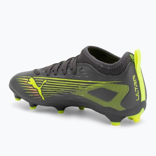 Детски футболни обувки PUMA Ultra 5 Match FG/AG Jr puma white/puma black/glowing red