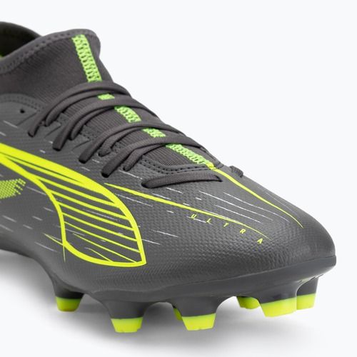 Мъжки футболни обувки PUMA Ultra 5 Play+ FG/AG matte aged silver/yellow alert/puma aged silver