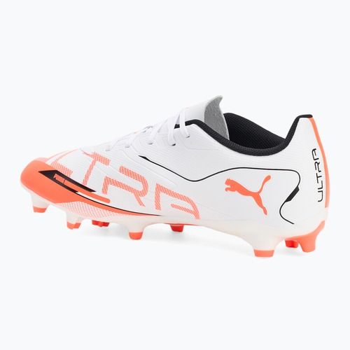 Футболни обувки PUMA Ultra 5 Play FG/AG puma white/puma black/glowing red