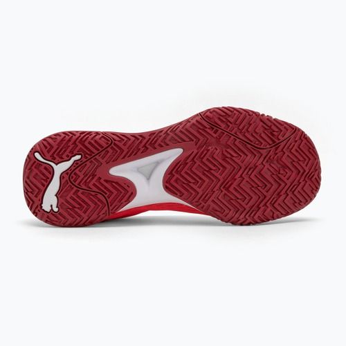 Обувки за хандбал PUMA Accelerate Turbo сияещо червено/бяло/тъмно малиново/черно