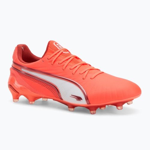 Мъжки футболни обувки PUMA King Ultimate FG/AG glowing red/puma white/red fire