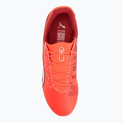 Мъжки футболни обувки PUMA King Match FG/AG glowing red/puma white/red fire