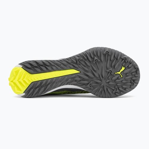 Детски футболни обувки PUMA Ultra 5 Match+ LL TT + Mid Jr матово сребристо/жълто предупреждение/ PUMA сребристо