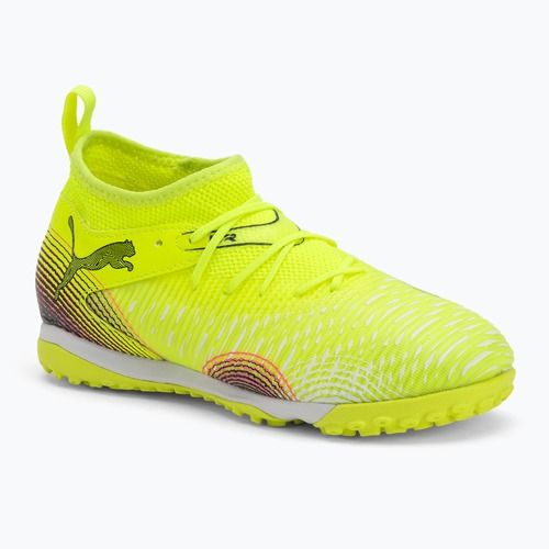 Детски футболни обувки PUMA Future 8 Match TT + Mid yellow alert/ puma black/ sun struck