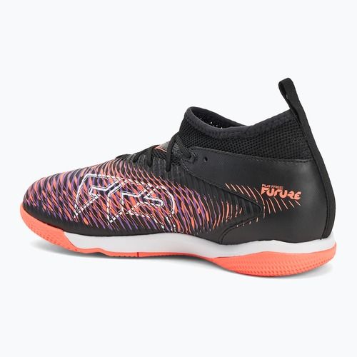 Детски футболни обувки PUMA Future 8 Match IT + Mid puma black/ puma white/ glowing red