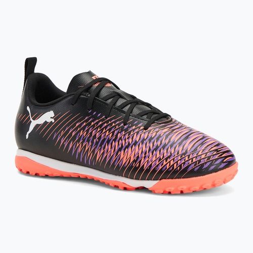 Детски футболни обувки PUMA Future 8 Play TT + Mid puma black/ puma white/ glowing red