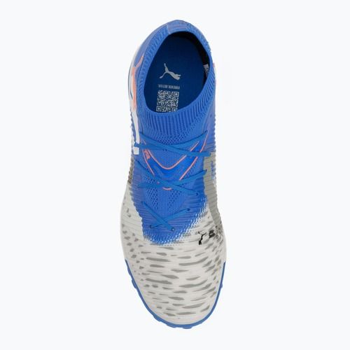 PUMA Future 8 Match Forever TT мъжки футболни обувки в бяло/ултрасиньо/пеперудено сиво/пума черно/светло червено