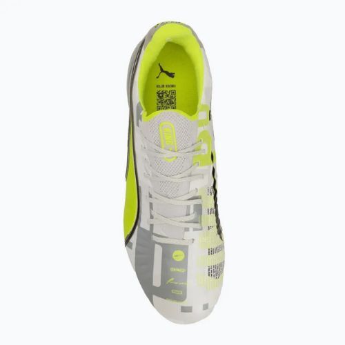 PUMA King Ultimate Forever FG/AG мъжки футболни обувки feather gray/electric lime/puma white/flat light gray