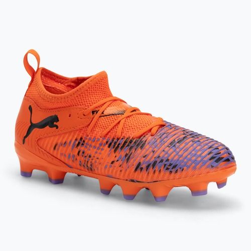 Детски футболни обувки PUMA Future 8 Match Creativity FG/AG Jr orange poppy/puma black/dark amethyst