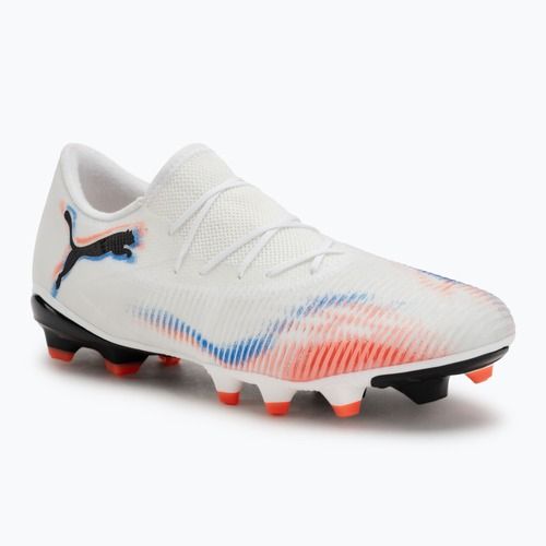 Мъжки футболни обувки PUMA Future 8 Match Low FG/AG puma white/puma black/glowing red