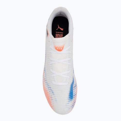 Мъжки футболни обувки PUMA Future 8 Play FG/AG puma white/ puma black/glowing red