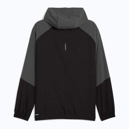 Мъжко яке за бягане PUMA Run Ultraweave с качулка, тъмно сиво