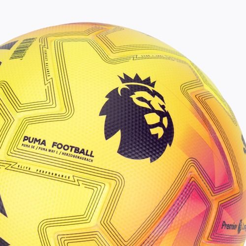 PUMA Orbita Ultimate PL Lights FIFA Quality fluo yellow/multicolor футболен размер 5