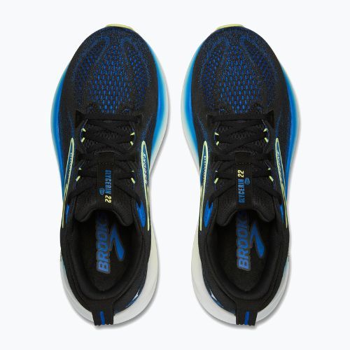 Мъжки обувки за бягане Brooks Glycerin 22 wide fit black/cobalt/neo yellow