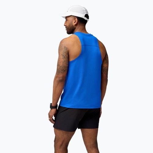 Мъжки спортен екип Brooks Atmosphere Singlet 3.0 за бягане neo blue