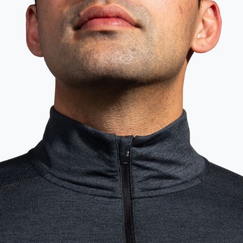 Мъжки потник за бягане Brooks Dash 1/2 Zip 2.0 htr black