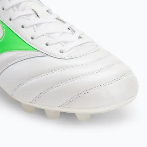 Мъжки футболни обувки Mizuno Morelia II Japan Md white/neon green/galaxy silver