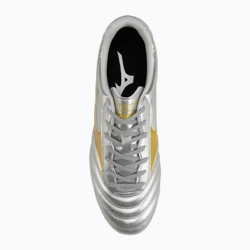 Мъжки футболни обувки Mizuno Morelia II Club Md galaxy silver/gold/gold