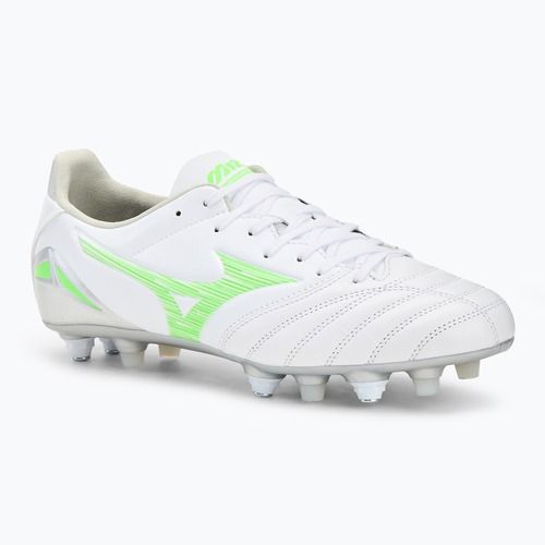 Мъжки футболни обувки Mizuno Morelia IV Pro Mix white/neon green/cool gray 3c