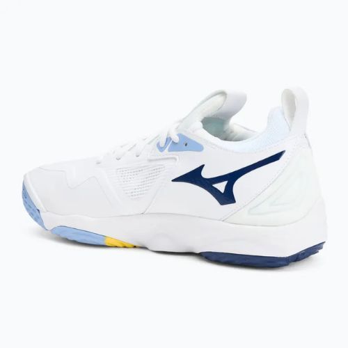 Обувки за волейбол Mizuno Wave Momentum 3 white/bellwether blue/bel air blue