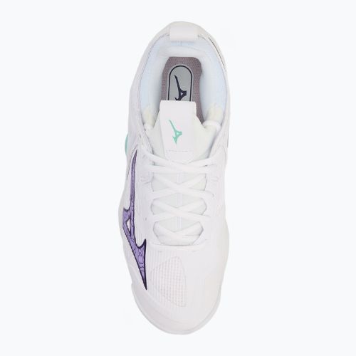 Обувки за волейбол Mizuno Wave Momentum 3 white/violet indigo/camellia rose