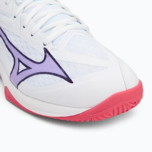 Обувки за волейбол Mizuno Thunder Blade Z white/violet indigo/camellia rose