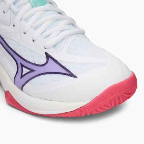 Детски обувки за волейбол Mizuno Lightning Star Z7 white/viiolet indigo/camellia rose