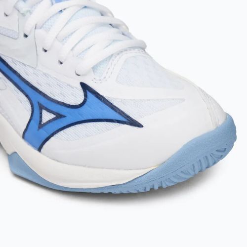 Детски обувки за волейбол Mizuno Lightning Star Z7 white/bellwether blue/bel air blue